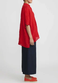 Daniela Gregis Cotton Pigiama Trousers In Navy Blue