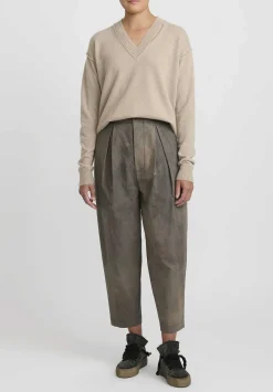 Uma Wang Cotton Psyche Pants In Dark Grey