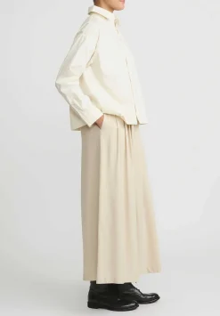 A Tentative Atelier Cotton Red Line Shirt In Natural
