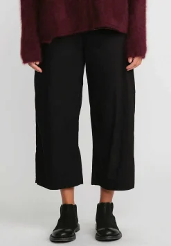 Rundholz Black Label Cotton Straight Leg Pants In Black