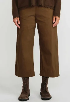 Rundholz Black Label Cotton Straight Leg Pants In Bronze