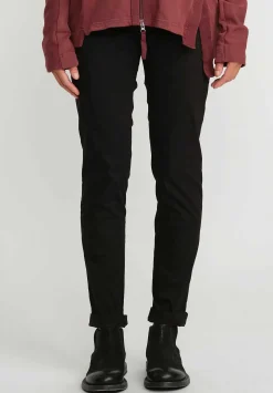Rundholz Black Label Cotton Stretch Skinny Pants In Black
