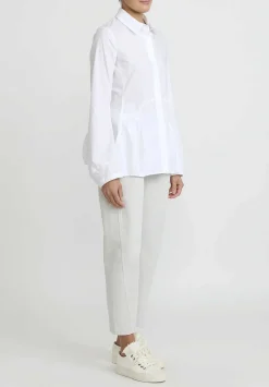 Rundholz Cotton Tulip Shirt In White