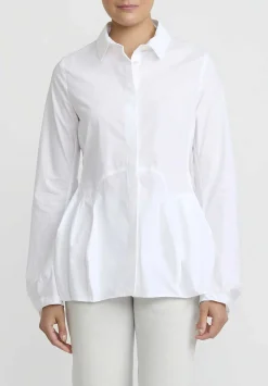 Rundholz Cotton Tulip Shirt In White