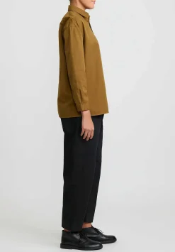 Toogood Cotton Twill Draughtsman Shirt In Bronze