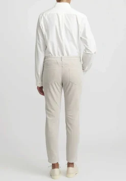 Closed Cotton Velvet Baker Jeans In Sea Grey