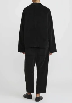 Album di Famiglia Cotton Velvet Blazer In Slate Grey