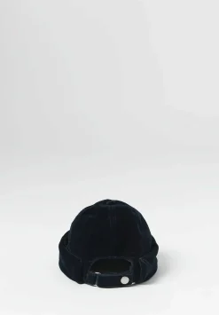 Jil Sander+ Cotton Velvet Dome Hat In Dark Blue