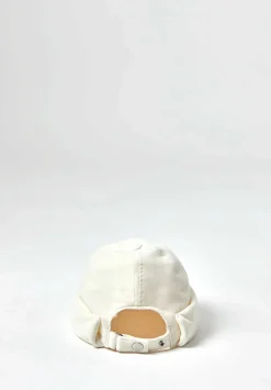 Jil Sander+ Cotton Velvet Dome Hat In Natural White