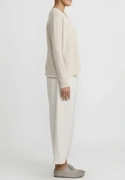 Album di Famiglia Cotton Velvet Pants In Fog Grey