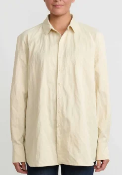 Toogood Crumpled Satin ''Storyteller'' Shirt In Raw White