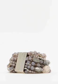 Monies Diamond Quartz, Agate, Freshwater Pearl And Labradorite Bracelet