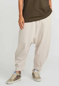 Rundholz Dip Drop Crotch Jogger Pant In Natural Sand