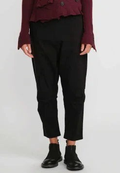 Rundholz Black Label Drop Crotch Skinny Stretch Pants In Black