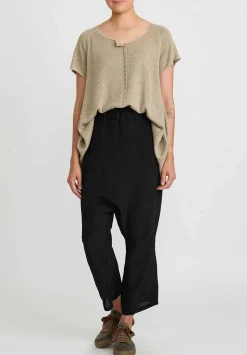 Rundholz Drop Crotch Straight Leg Pants In Black