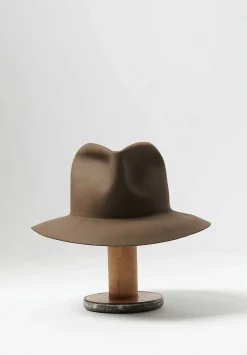 Horisaki Design & Handel Easy Burnt Beaver Reshapeable Hat In Taupe Brown