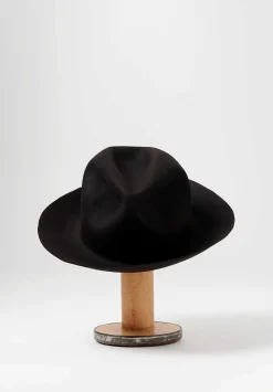 Horisaki Design & Handel Easy Burnt Beaver Reshapeable Hat In Black