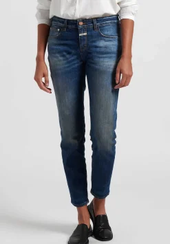 Closed Faded ''Whisker'' Jeans In Dark Blue