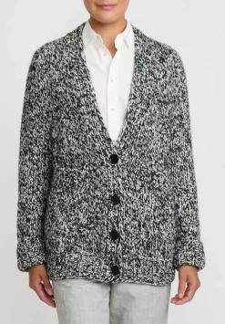 Wommelsdorff Hand Knit Cashmere & Silk Luna Cardigan