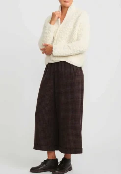 Daniela Gregis Hand Knit Cashmere Collo Legaccio Scialle Jacket In Raw Natural