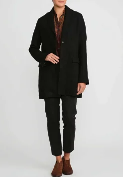 Masnada Hemp And Virgin Wool Jacket In Black