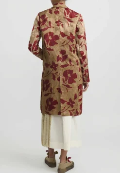 Uma Wang Jacquard ''Katia'' Jacket In Red & Tan