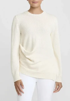 Jil Sander Japanese Cotton Sweater In Natural