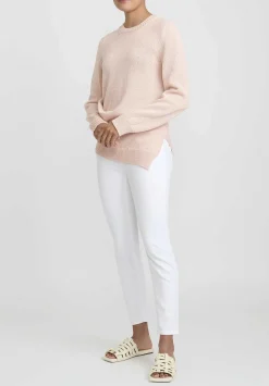 Jil Sander Japanese Cotton Sweater In Pink Rose
