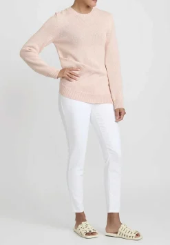 Jil Sander Japanese Cotton Sweater In Pink Rose