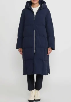 Jil Sander+ Jil Sander Long Quilted Down Coat In Dark Blue