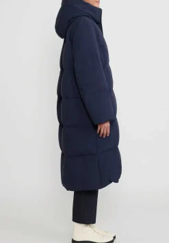 Jil Sander+ Jil Sander Long Quilted Down Coat In Dark Blue