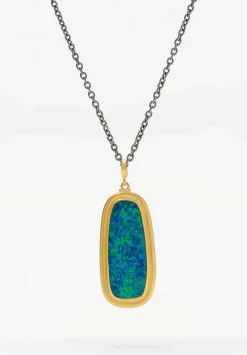 Lika Behar 24K, Australian Opal Ocean Pendant