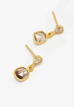 Pippa Small 18K Cupid'S Arrow Drop Top Stud Diamond Earrings