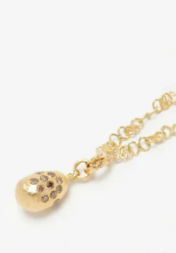 Tovi Farber 18K, Delicate Link & Champagne Diamond Necklace