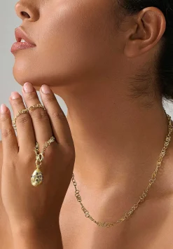 Tovi Farber 18K, Delicate Link & Champagne Diamond Necklace