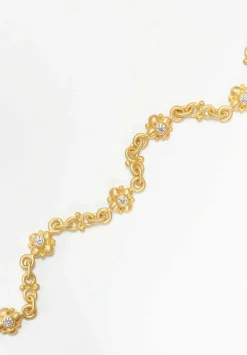Denise Betesh 22K, Diamond Double Ball Chain Bracelet