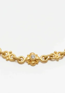 Denise Betesh 22K, Diamond Double Ball Chain Bracelet
