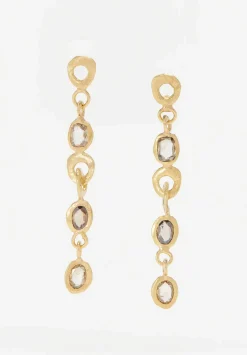 Tovi Farber 18K, Diamond Long Drop Earrings