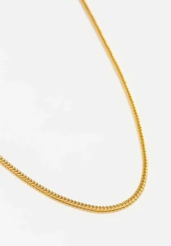 Prounis 22K, Duo Loop-In-Loop Chain With Fibula Clasp, 16 Inches