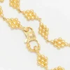 Prounis 22K, Granulated Nona Bracelet With Fibula Clasp