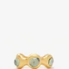 Prounis 22K, Green Tumbled Sapphire Breccia Ring