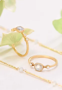 Yasuko Azuma 18K, Grey Diamond Muguet Ring Ii