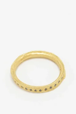 Tovi Farber 18K, Half Point Black Diamond Ring