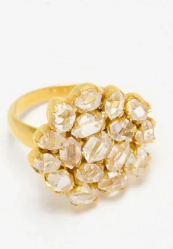 Pippa Small 18K, Herkimer Diamond Invisible Set Ring