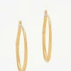 Prounis 22K, Hinged Hoop And Hook Earrings