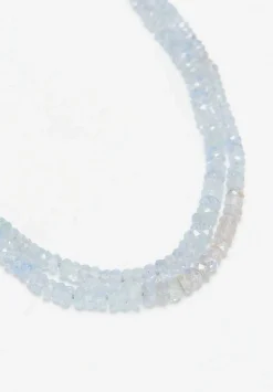 Denise Betesh 18K, 22K, Light Blue Sapphire Double Strand Necklace