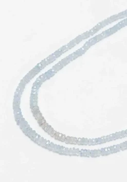 Denise Betesh 18K, 22K, Light Blue Sapphire Double Strand Necklace