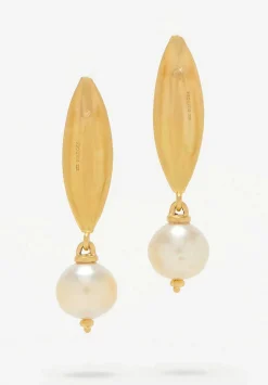 Prounis 22K, Laurel South Sea Pearl Drop Earring