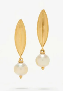 Prounis 22K, Laurel South Sea Pearl Drop Earring