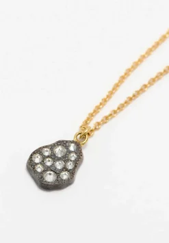 TAP by Todd Pownell 18K, Oxidized Silver, Inverted Diamond Pendant Necklace